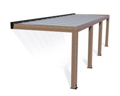 Pergola adossée bois Helsinki Canopia 3 x 8,6 m