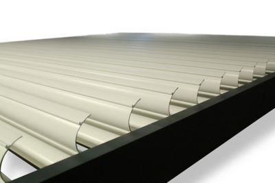Pergola adossée manuelle bioclimatique aluminium Salto gris anthracite 4,13 x 3,08 m