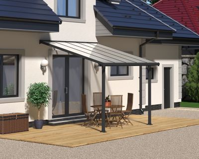 Pergola adossée Olympia 3 x 3,05m gris