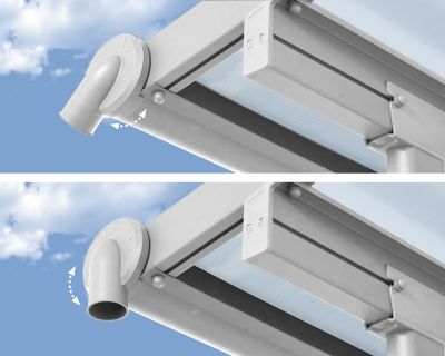 Pergola adossée Olympia 3 x 4,25m blanc