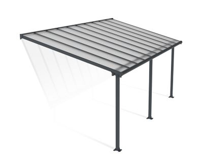 Pergola adossée Olympia 3 x 6,10m gris