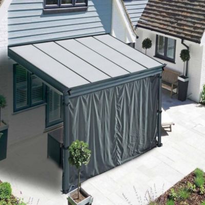 Pergola aluminium 5x3 FOURNIE AVEC RIDEAU