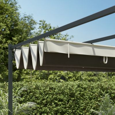 Pergola autoportante aluminium Alizé coloris gris Klikstrom 3 x 3 m