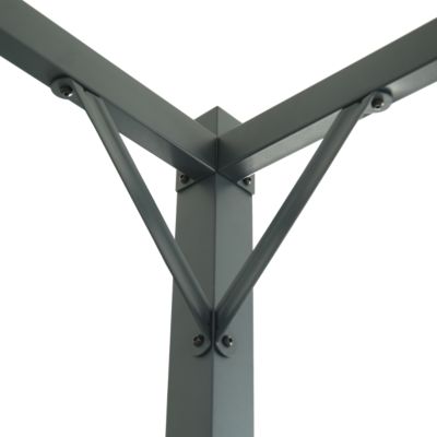 Pergola autoportante aluminium Alizé coloris gris Klikstrom 3 x 3 m