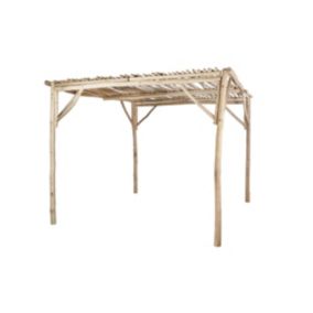 Pergola autoportante en bois de teck 9 m² - TULUM