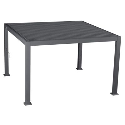 Pergola autoportante Evora en aluminium 3,6 x3.6 m anthracite