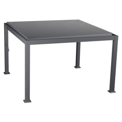 Pergola autoportante Evora en aluminium 3,6 x3.6 m anthracite