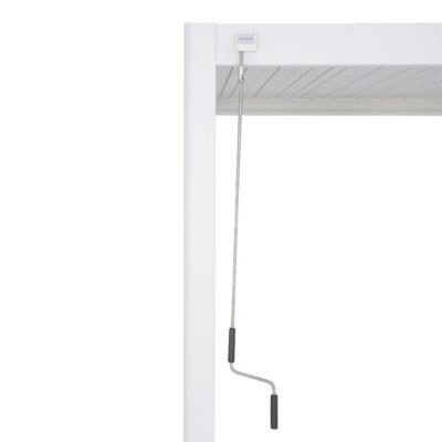 Pergola autoportante Evora en aluminium 3,6 x3.6 m blanc