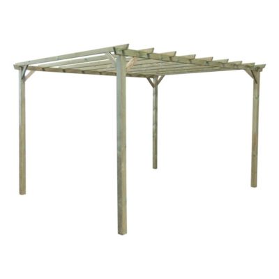 Pergola autoportante Hellebore en bois l.300 x L.400 x H.247 cm
