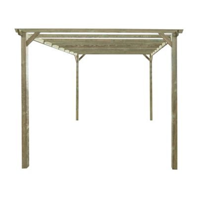 Pergola autoportante Hellebore en bois l.300 x L.400 x H.247 cm
