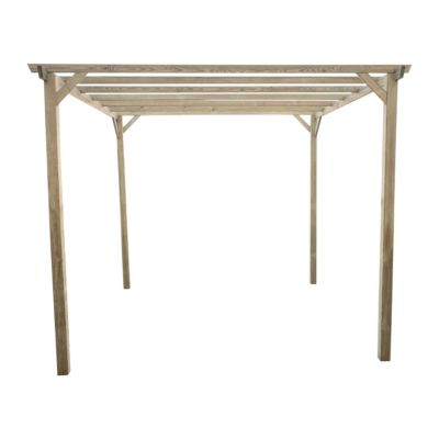 Pergola autoportante Ipomée en bois l.300 x L.300 x H.247 cm
