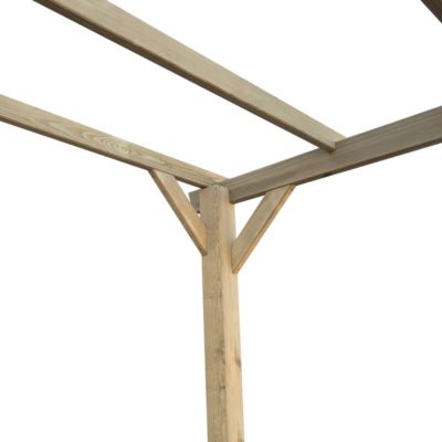 Pergola autoportante Ipomée en bois l.300 x L.300 x H.247 cm