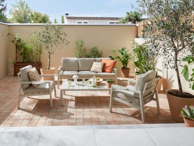 Pergola autoportante manuelle bois Habrita THO3531VT 3,41 x 3,13 m