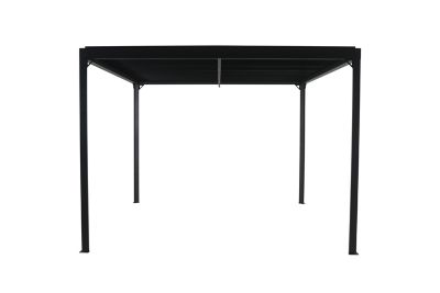 Pergola autoportante Sanba GoodHome noir h.2,22 m x l.3 m x p.3m