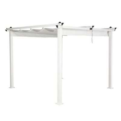 Pergola Avec Toit "Lazio" 295cm Blanc