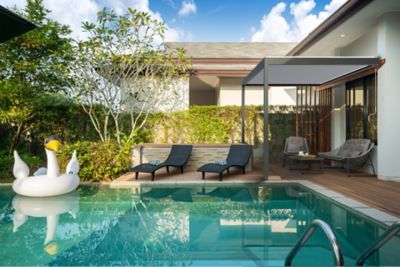 Pergola bioclimatique adossée manuelle Salto Alumin'home aluminium gris foncé RAL 7016 - 4 x 3 m