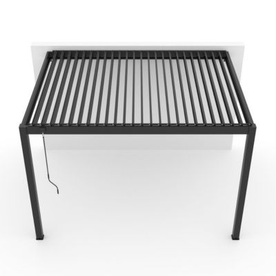 Pergola Bioclimatique Aluminium Adossee ZENITH 12m2 - 3x4m - Store ...