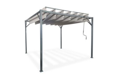 Pergola bioclimatique autoportée BAHIA 3x3m Toile Beige