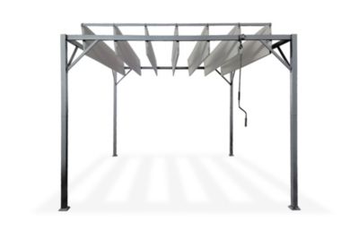 Pergola bioclimatique autoportée BAHIA 3x3m Toile Beige