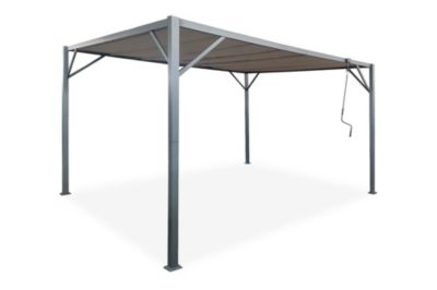 Pergola bioclimatique autoportée BAHIA 4x3m Toile Beige