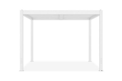 Pergola Bioclimatique autoportée SANTA 3x3m aluminium blanc