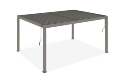 Pergola Bioclimatique autoportée SANTA 4x3m Aluminium Taupe