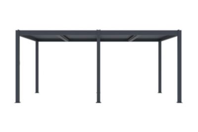 Pergola Bioclimatique autoportée SANTA 5x3m aluminium gris