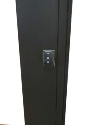 Pergola bioclimatique autoportante Actual motorisée aluminium noir sablé Green Outside 4 x 3 m