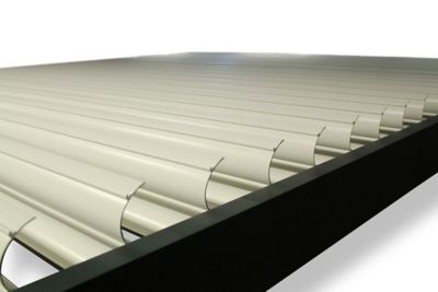 Pergola bioclimatique autoportante manuelle Salto Alumin'home aluminium gris foncé RAL 7016 - 4 x 3 m