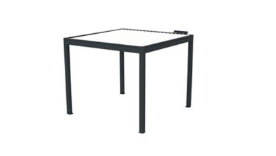 Pergola bioclimatique autoportante motorisée aluminium Oviedo gris 3 x 3 m