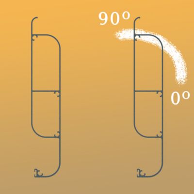 Pergola bioclimatique LOLITE 4,00x3,038 M Vérin à Télécommande (Blanc RAL9010)
