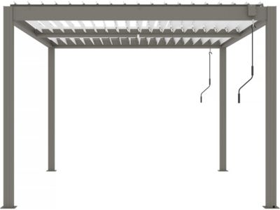 Pergola bioclimatique "Windsor"  3 x 4 m  Taupe