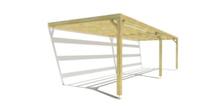 Pergola bois - 10m x 3m - adossée - sens largeur - livraison comprise