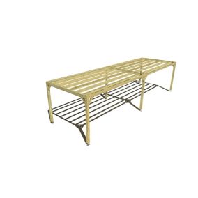 Pergola bois - 10m x 3m - indépendante - sens largeur - livraison comprise