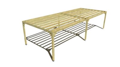 Pergola bois - 10m x 4m - indépendante - sens largeur - livraison comprise