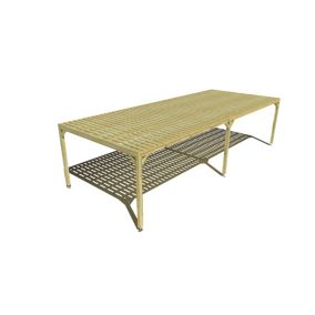 Pergola bois - 10m x 4m - indépendante - sens largeur - platelage bois - livraison comprise