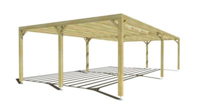 Pergola bois - 10m x 5m - indépendante - sens largeur - livraison comprise