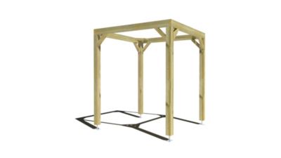 Pergola bois - 2m x 2m - indépendante - cadre simple - livraison comprise