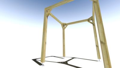 Pergola bois - 2m x 2m - indépendante - cadre simple - livraison comprise