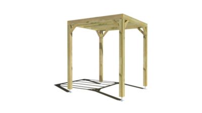 Pergola bois - 2m x 2m - indépendante - sens profondeur - livraison comprise