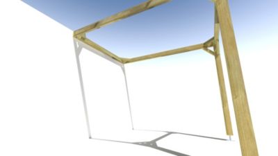 Pergola bois - 2m x 3m - adossée - cadre simple - livraison comprise