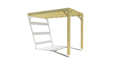 Pergola bois - 2m x 3m - adossée - sens largeur - livraison comprise