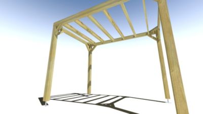 Pergola bois - 2m x 3m - indépendante - sens largeur - livraison comprise