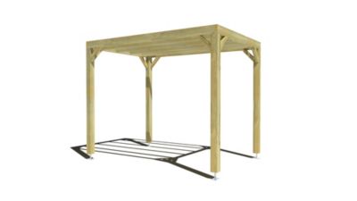 Pergola bois - 2m x 3m - indépendante - sens profondeur - livraison comprise