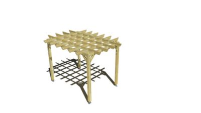 Pergola bois - 2m x 3m - indépendante - style retro - livraison comprise