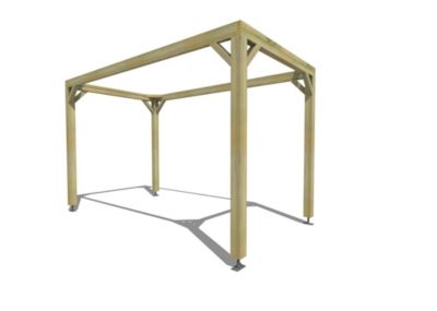 Pergola bois - 2m x 4m - indépendante - cadre simple - livraison comprise