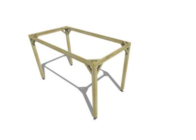 Pergola bois - 2m x 4m - indépendante - cadre simple - livraison comprise