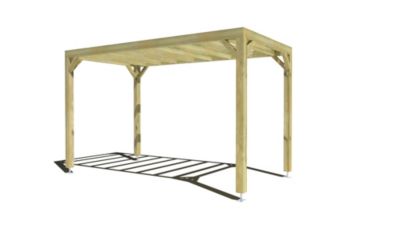 Pergola bois - 2m x 4m - indépendante - sens largeur - livraison comprise