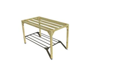 Pergola bois - 2m x 4m - indépendante - sens profondeur - livraison comprise