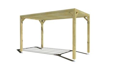 Pergola bois - 2m x 4m - indépendante - sens profondeur - livraison comprise